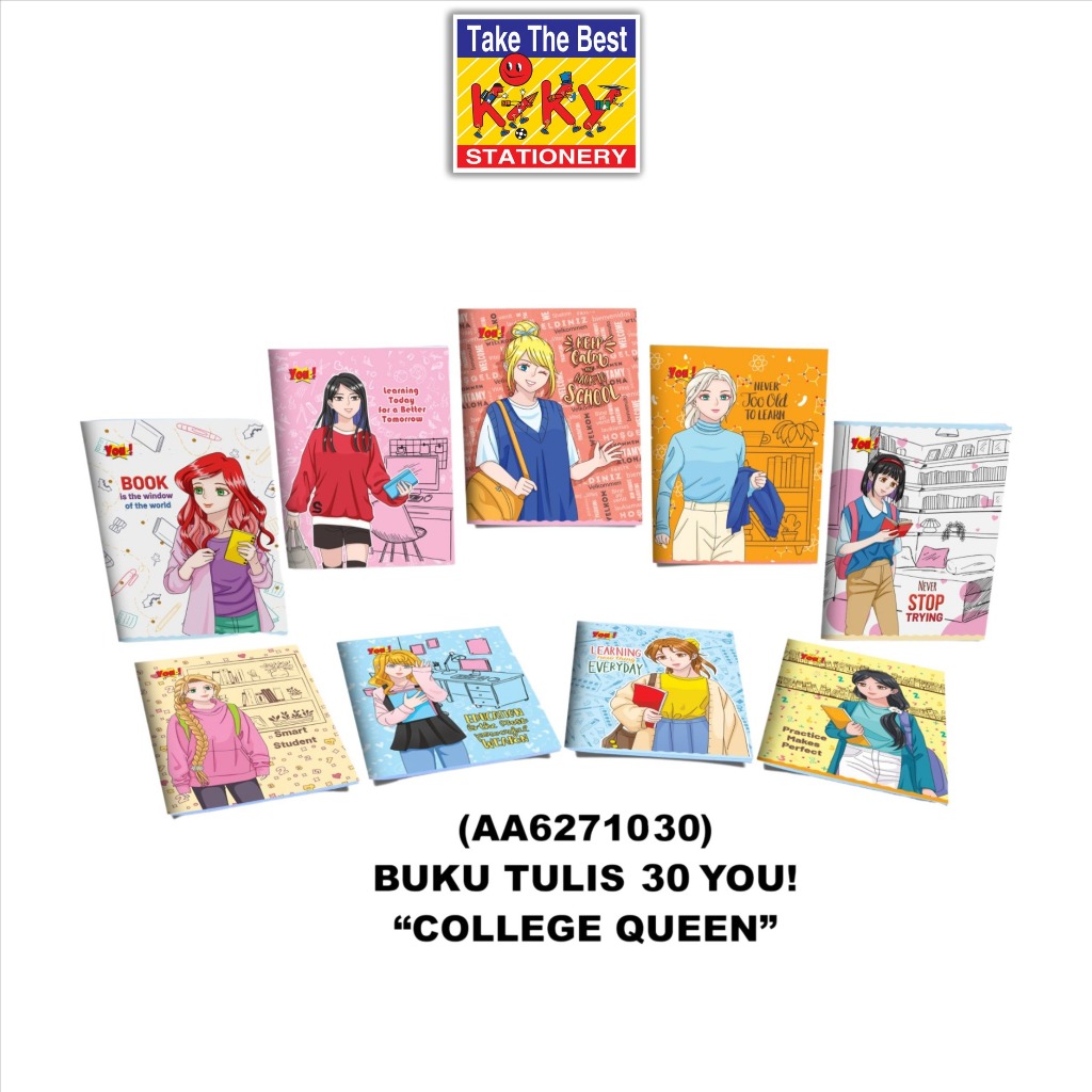 

*BACA DESKRIPSI* YOU Buku Tulis 30 Lembar - 10 Buku / Motif Random
