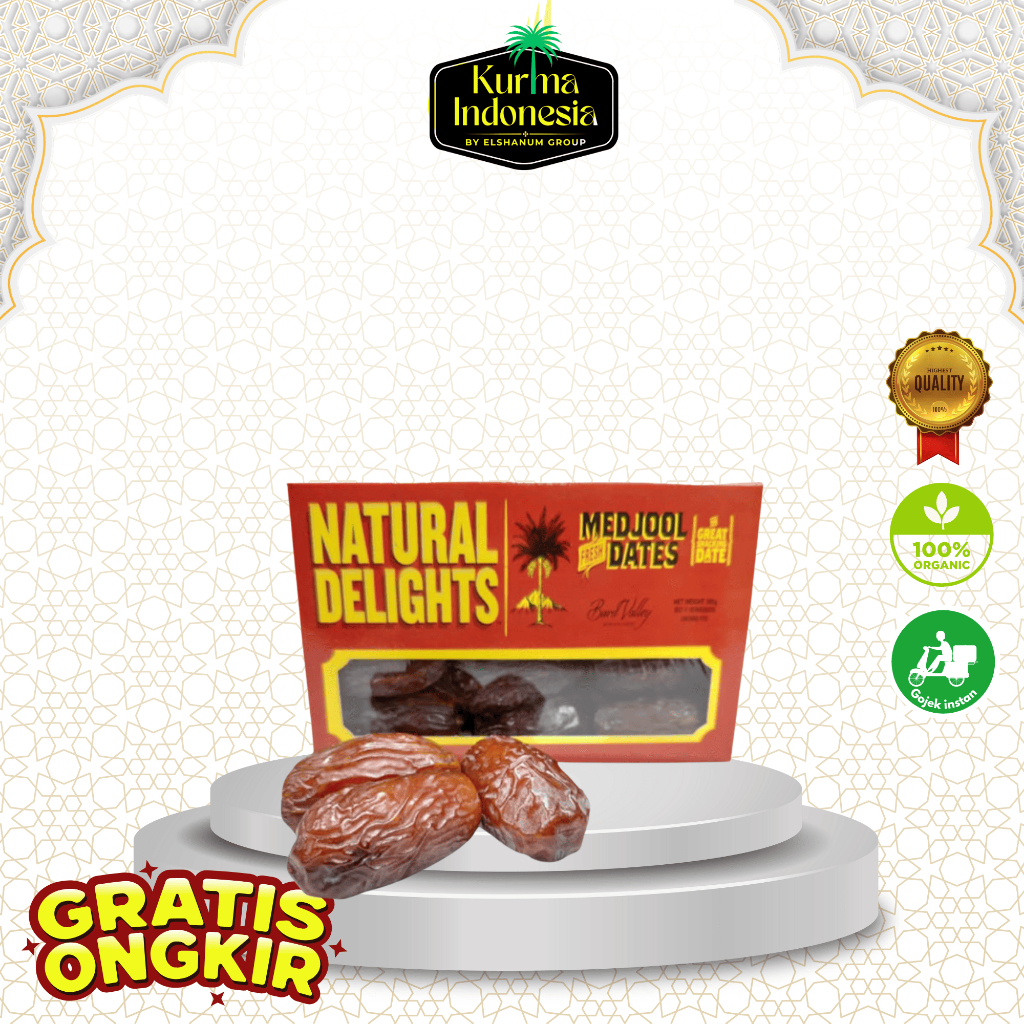 

Kurma Medjoul Natural Delights California Medium Best Quality medjool - Kurma Indonesia