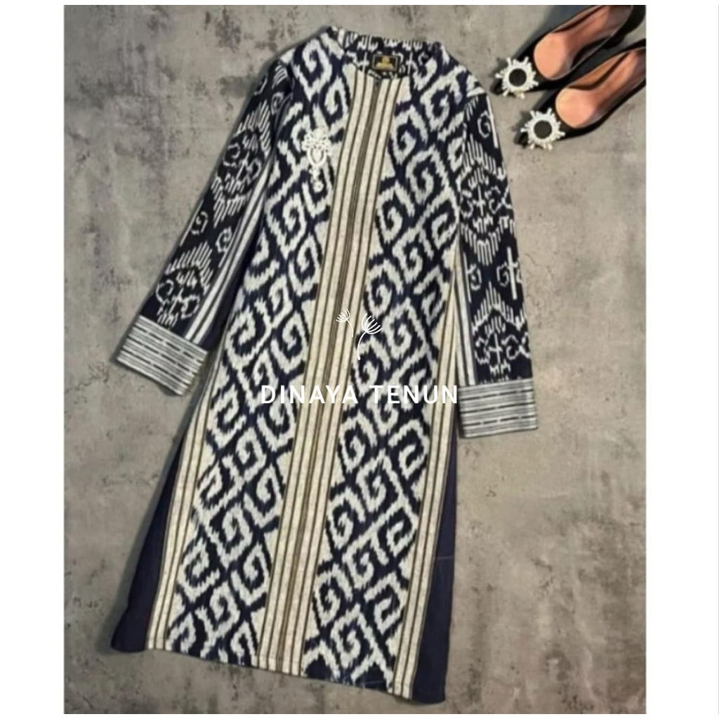 TUNIK TENUN ETNIK JEPARA BAJU ATASAN TENUN TERBARU BEST -BAJU KERJA WANITA TENUN