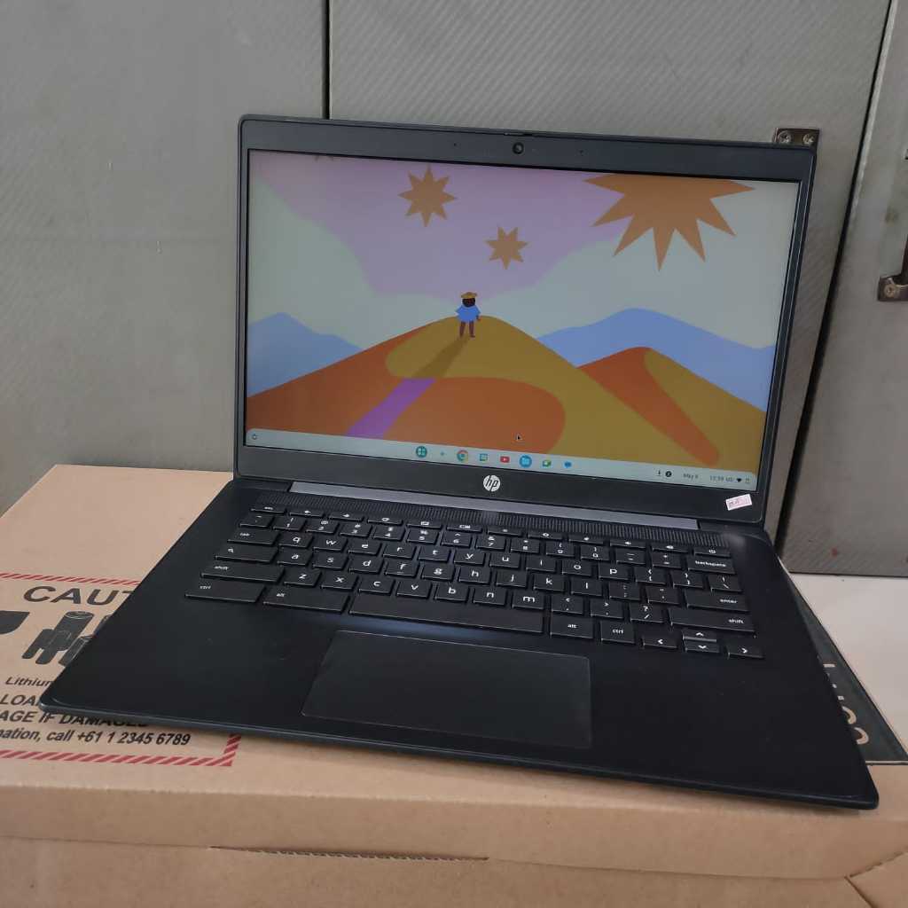 LAPTOP SECOND,Hp Chromebook 14 G7, OS Chromebook, Seri Baru, Like New, Slim, Cantik, Lengkap, Black