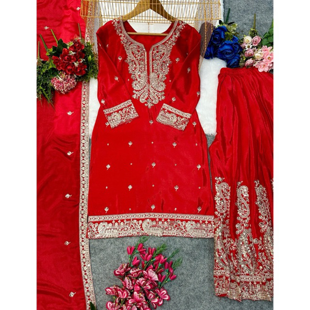 Baju setelan celana palazzo india