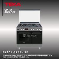 Kompor Freestanding Cooker TEKA FS 904 GRAPHITE / TEKA Kompor Gas dengan Oven