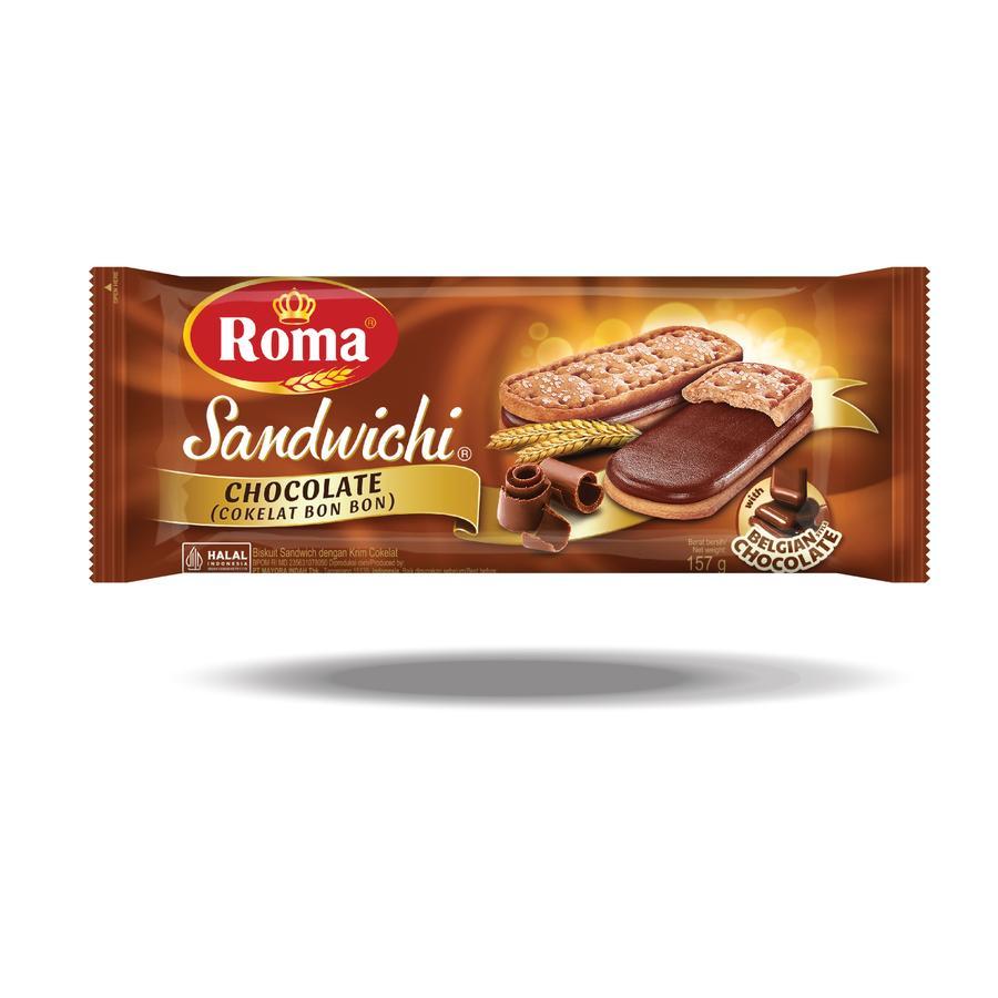 

Roma Sandwich Cokelat Bon Bon dengan 2 Varian Rasa (Peanut Butter & Cokelat)