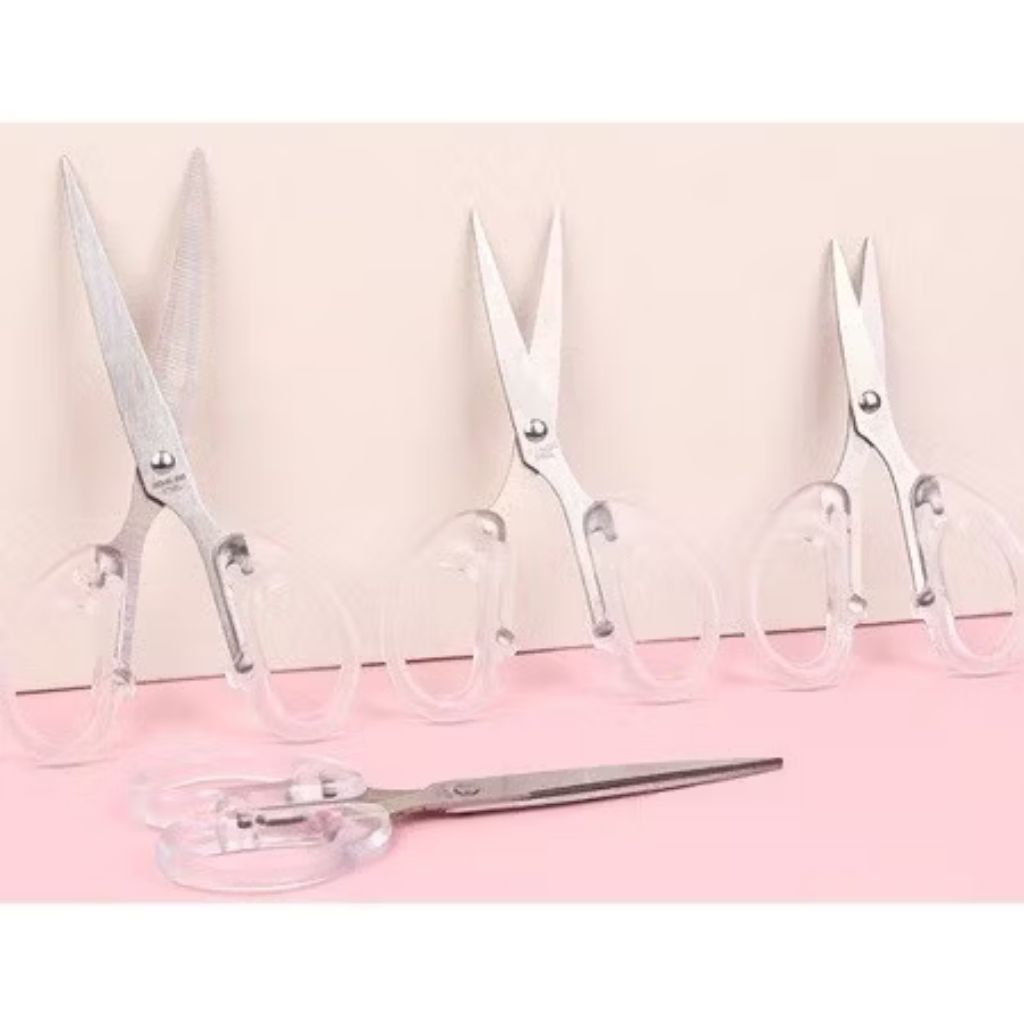 

GUNTING PEMOTONG KERTAS TRANSPARAN BENING PUTIH BAJA MULTIFUNGSI