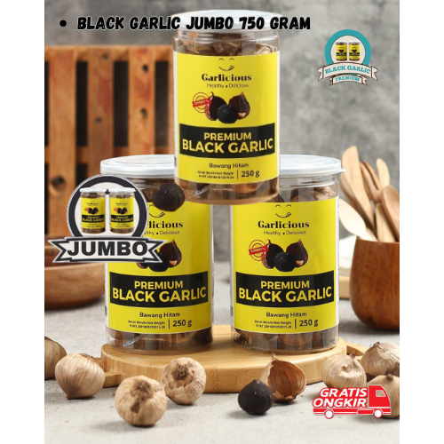 

Garlicious Black Garlic Bawang Hitam Jumbo Premium 750gr