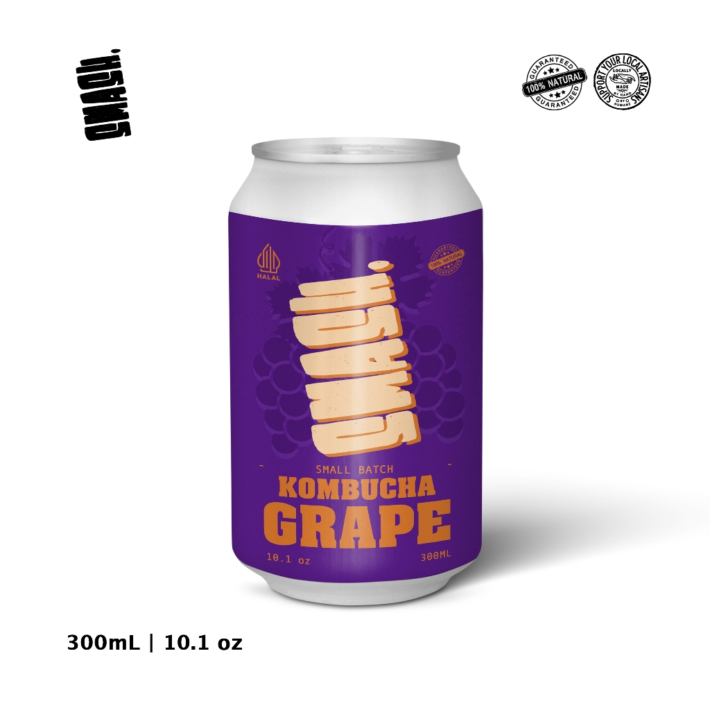 

SMASH Kombucha Grape Anggur Original 300ml