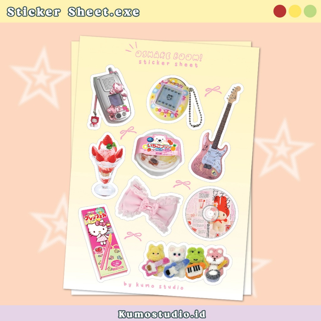 

Sticker Sheet A6 Kawaii Japanese Core | Stiker Dekorasi Aesthetic | Stiker Laptop , Scrapbook , Dekorasi