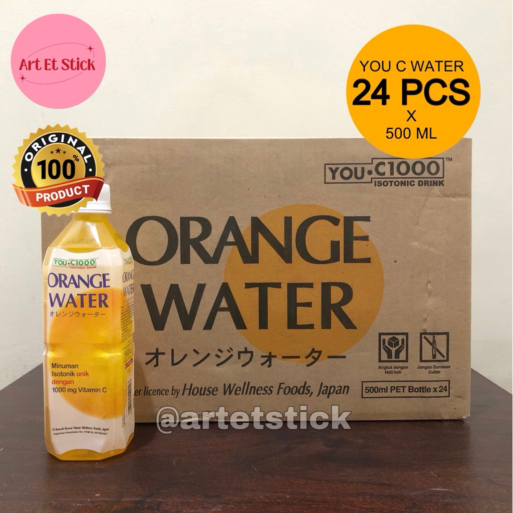 

YOU C 1000 Orange Water 500 ml - 1 Dus Isi 24 Botol