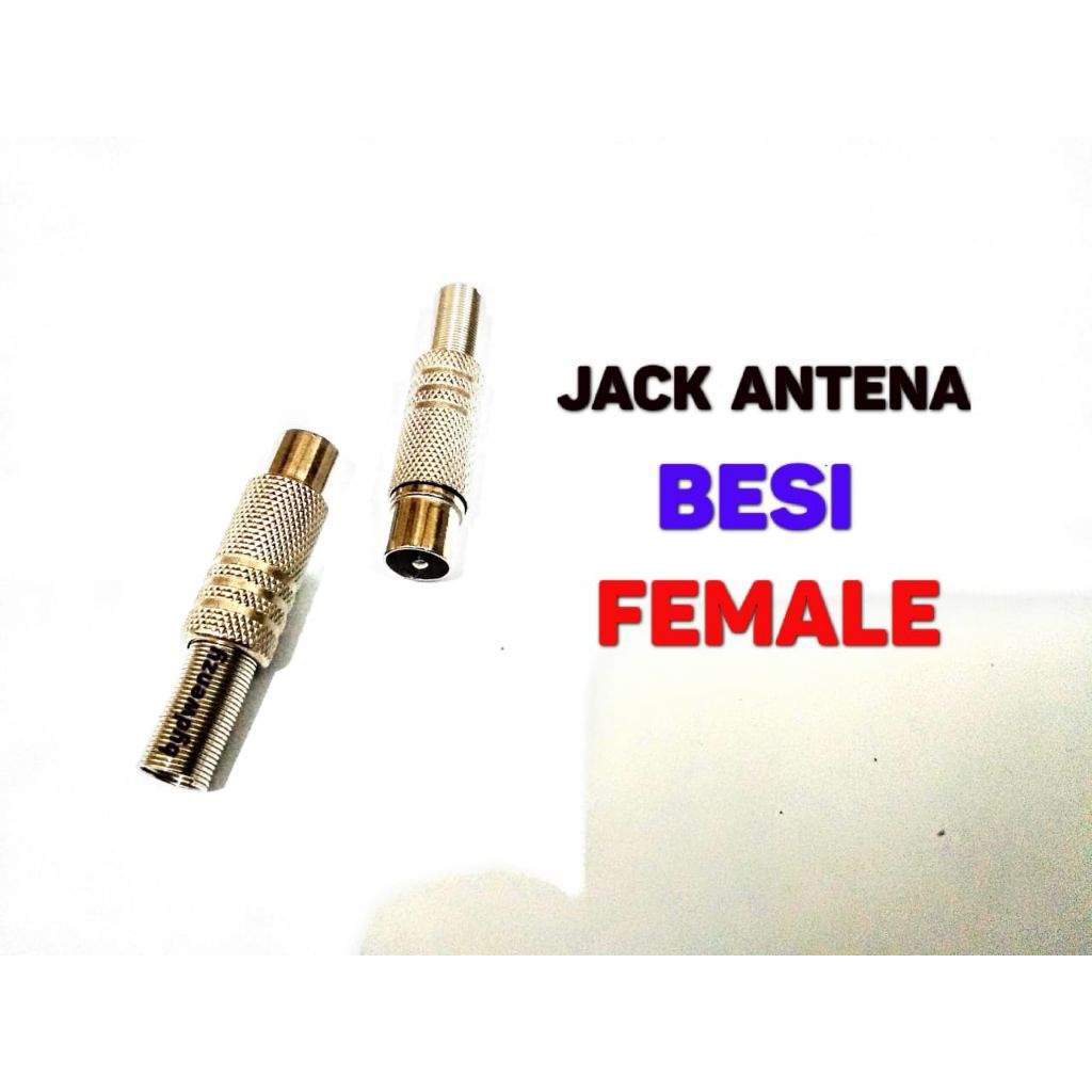 Jack Antena TV Female Besi – Konektor Kabel Antena Betina