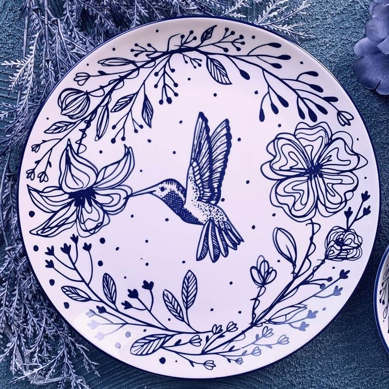 Carramica Piring Keramik Flobird Set