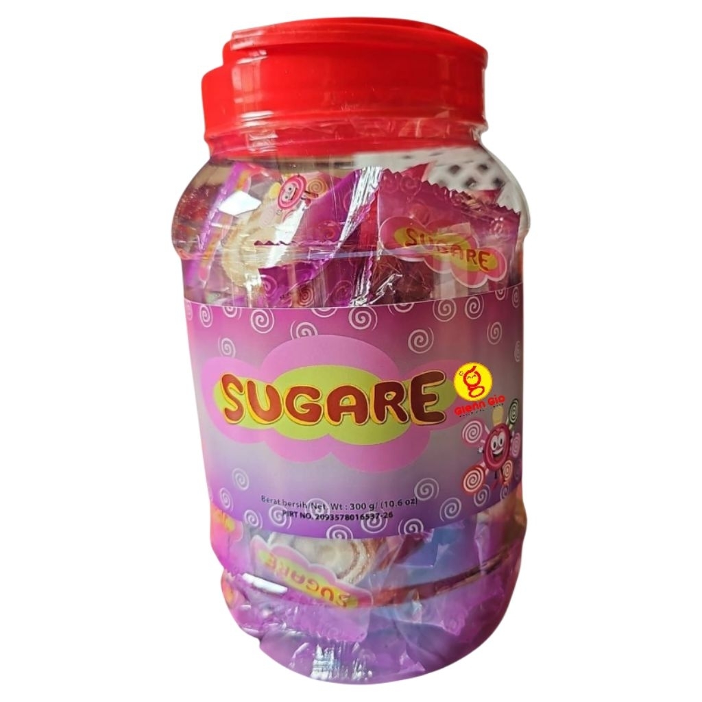 

Permen Marshmallow Aneka Rasa Sugare Toples 300 Gr