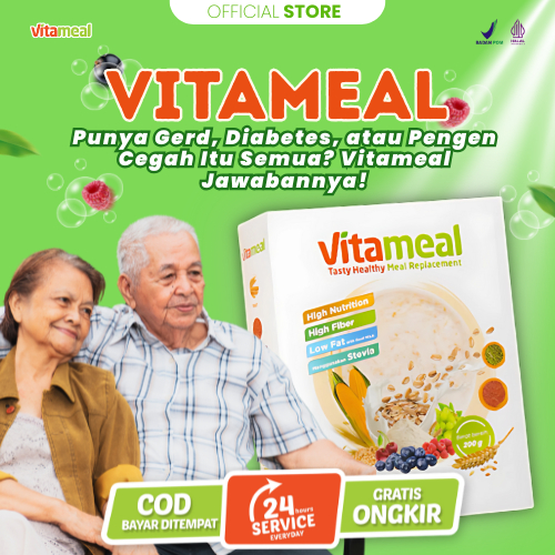 

vitameal official store vitamil gula darah vitamale diabetes untuk diet 1 box 200 gram VITAMAEL SUPERFOOD
