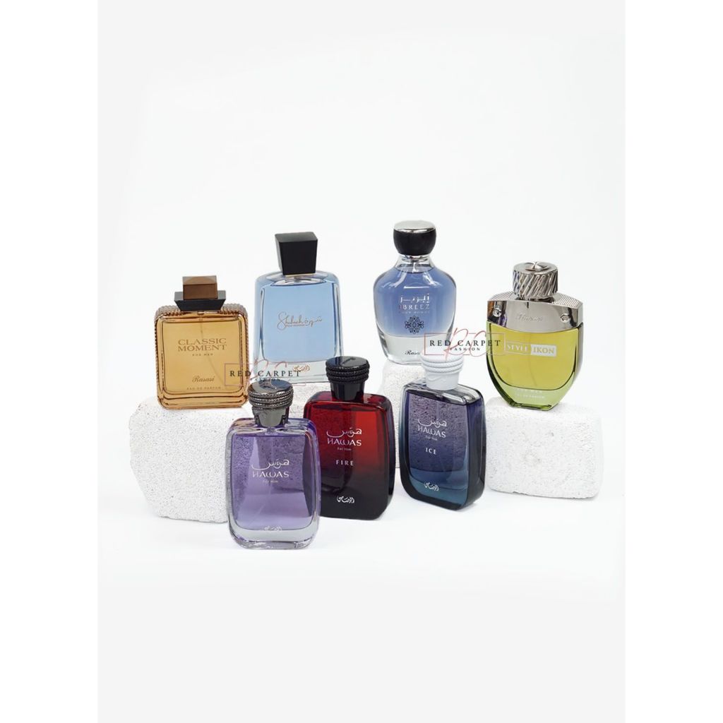 PARFUM RASASI STYLE IKON FOR MEN/RASASI CLASSIC MOMENT MEN/RASASI IBREEZ POUR HOMME/RASASI SHUHRAH P