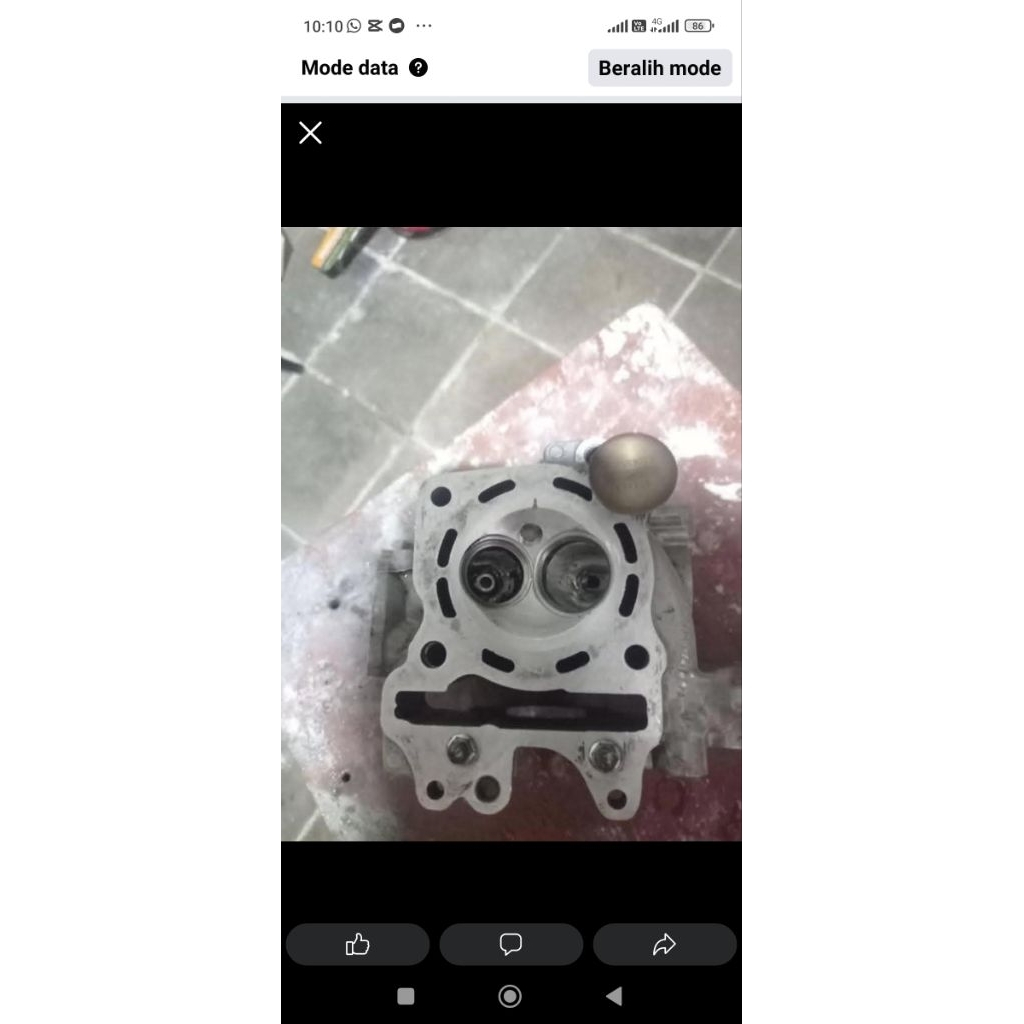 head vario 150 klep 31 26 (rubah sudut)