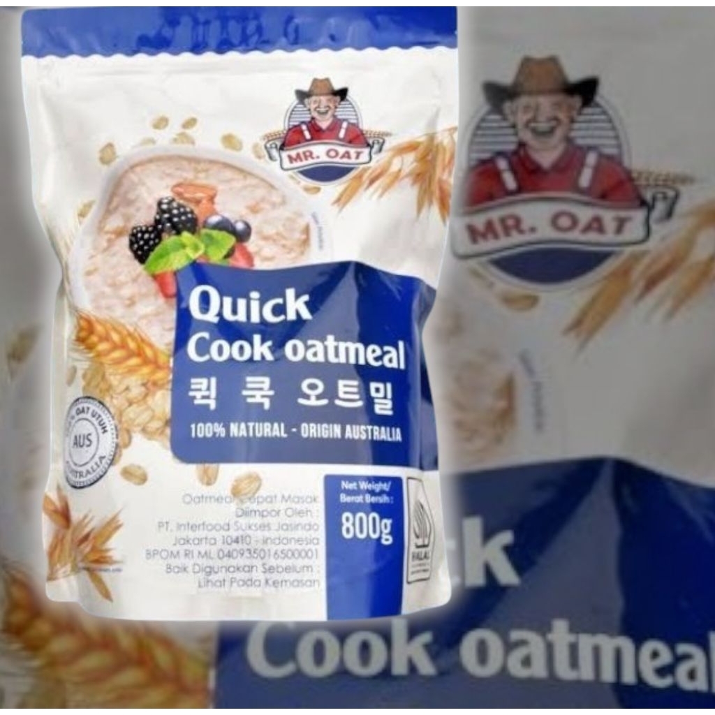 

MR.OAT QUICK COOK 800GR / OATMEAL QUICK COOK 800GR /MR. OAT OATMEAL 800GRB QUICK COOK