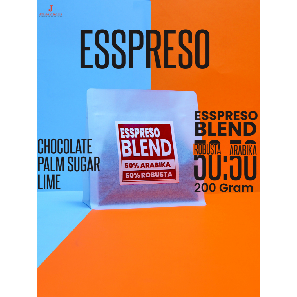 

Jogja Roaster – House Blend 50:50 Arabika Robusta | Kopi Espresso & Susu | 200 gram | Whole Bean / Giling