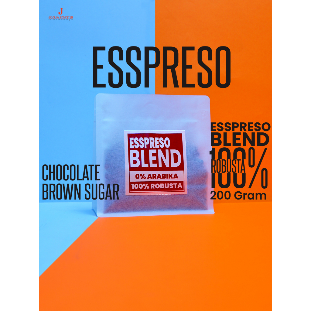 

Jogja Roaster – House Blend 100% Robusta | Java Sumatera | Rasa Dark Chocolate & Tobacco | Kopi Kuat | 200 gram | Whole Bean / Giling