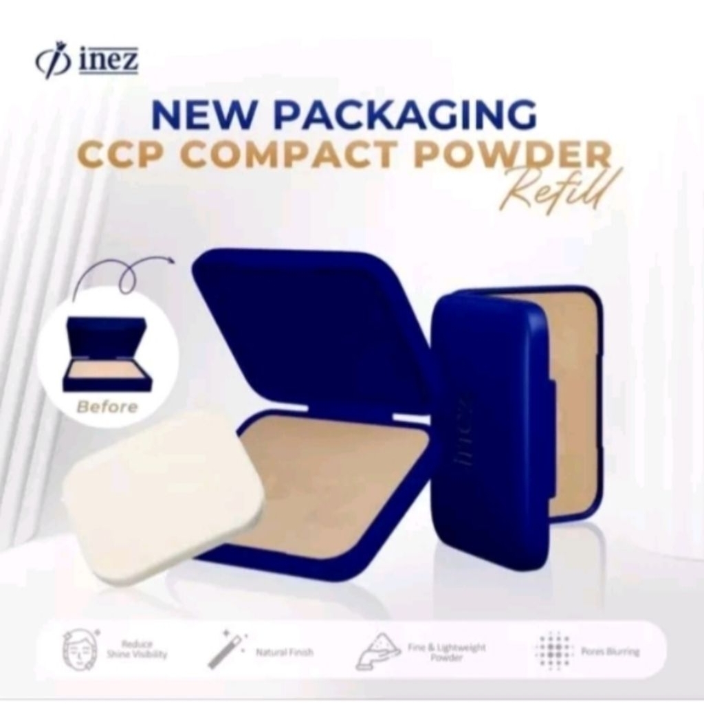 inez refil compact powder,  refil bedak padat