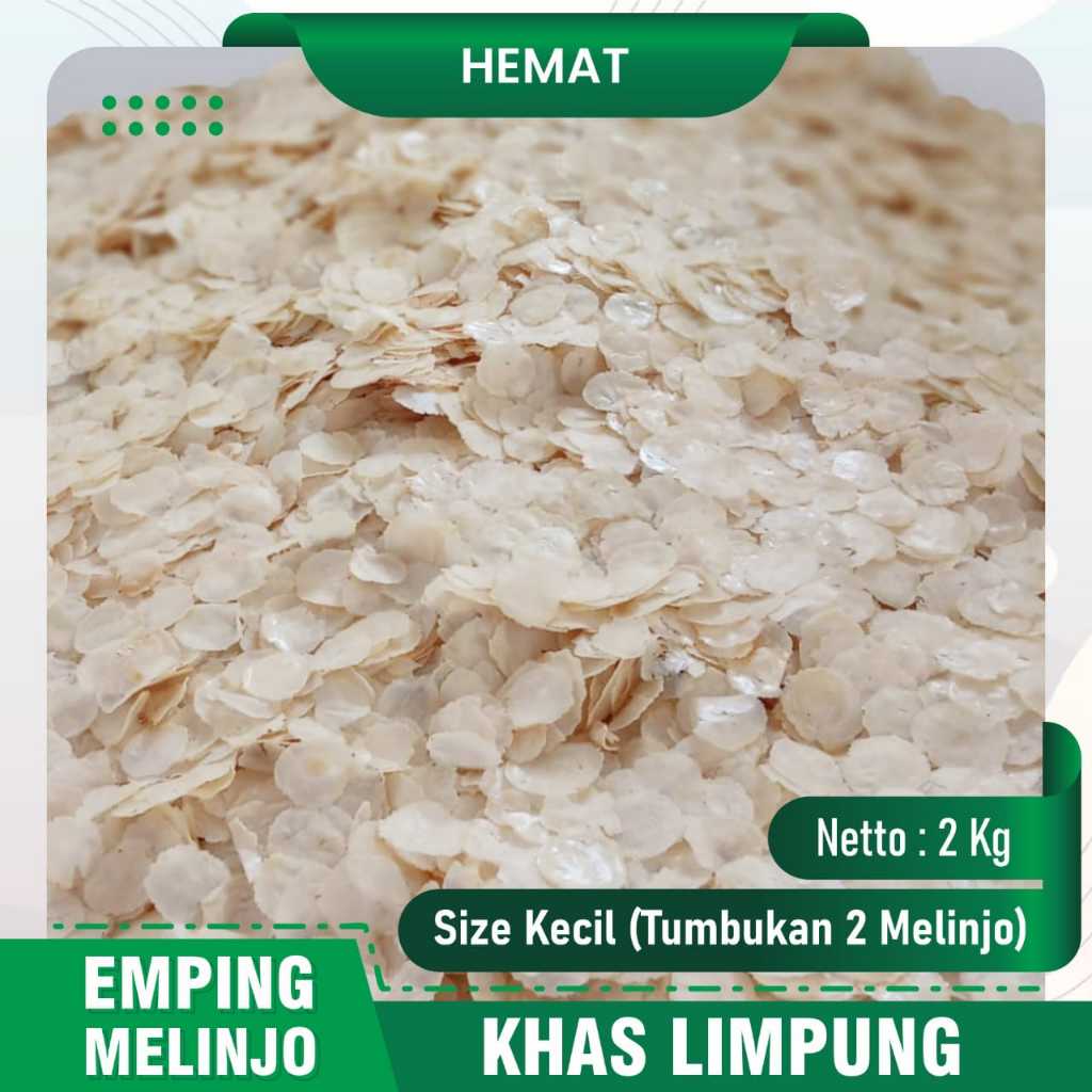 

Emping Melinjo Khas Limpung size kecil PAKET 2 KG