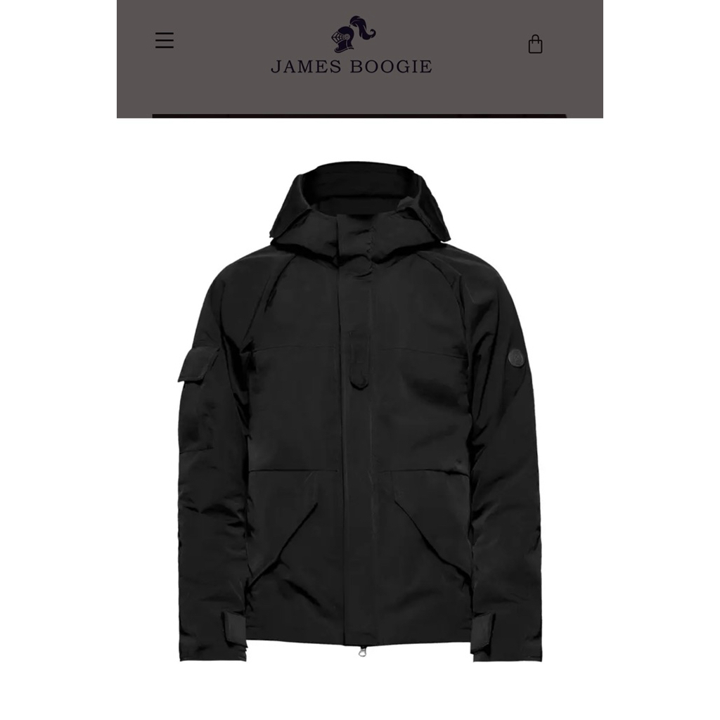 JAMES BOOGIE JAKET CASUAL PENUMBRA 024 NYLON BLACK SECOND SEPERTI BARU