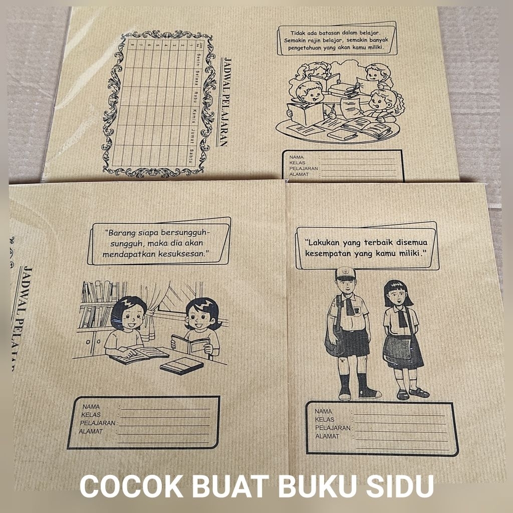 

Sampul Buku Kwarto +-80 Lembar - Sampul Buku Kraft Kwarto - Sampul Buku Kraft coklat