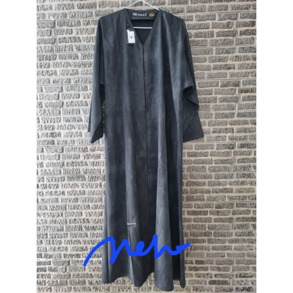 NEHHAT MODEST Sadda Abaya Smoke Black XS