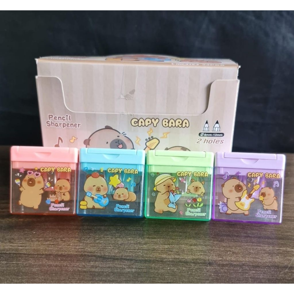 

Serutan pensil motif BERUANG/ Rautan pensil karakter lucu Set Penghapus