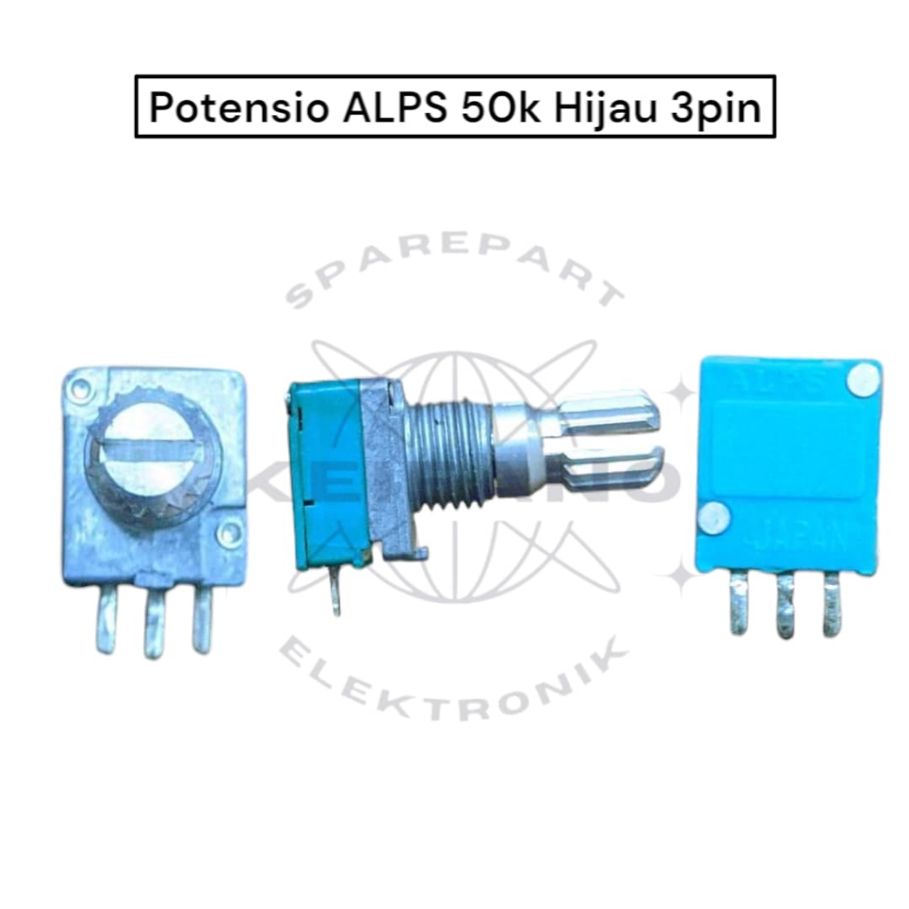 Potensio Mono ALPS 50k Hijau 3pin Original