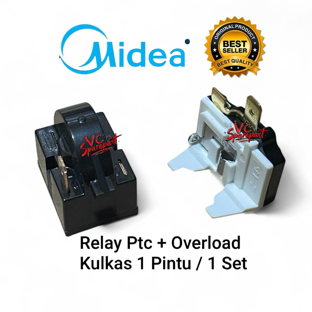 [ Bisa COD ]RELAY PTC OVERLOAD KULKAS MIDEA 1 PINTU