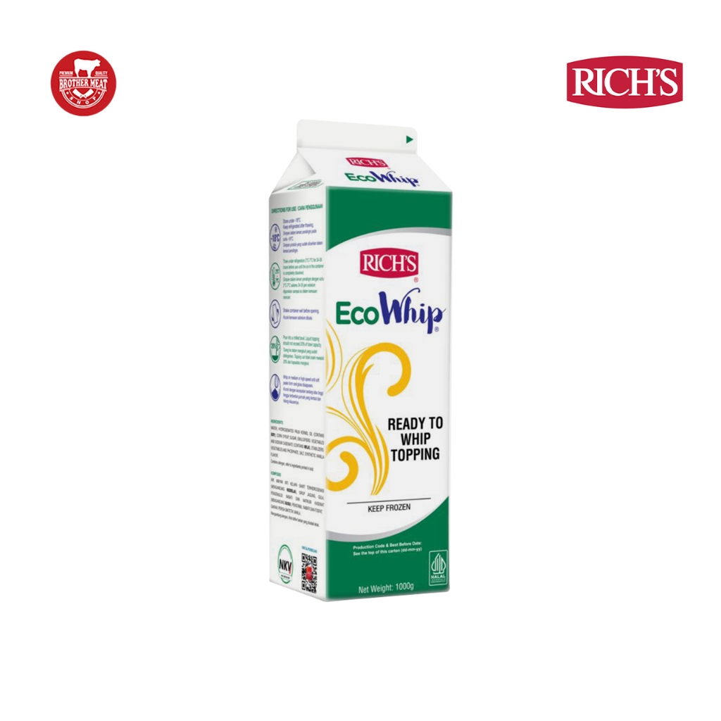 

RICH'S Eco Whip Non-Dairy 1000gr / Topping Kocok - Brothermeatshop