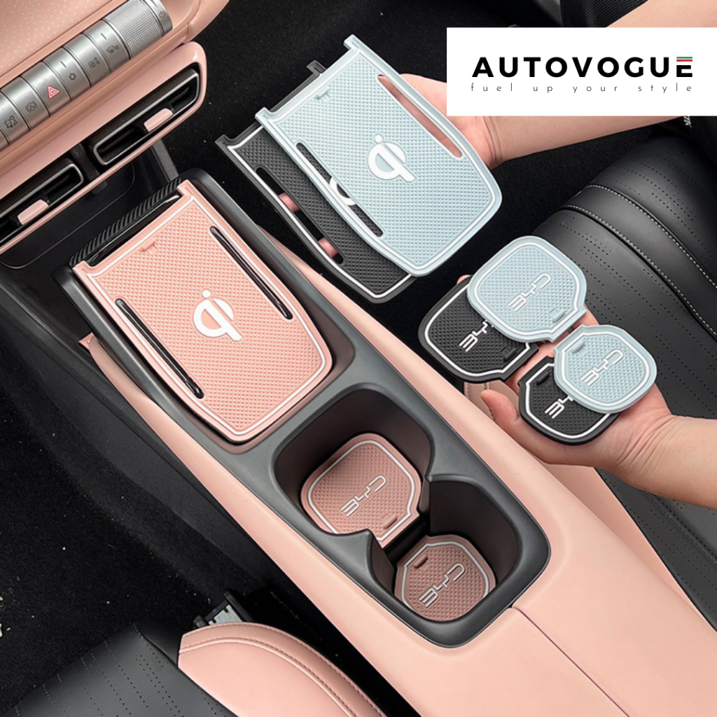 Autovogue BYD Atto 1 Aksesoris Tatakan Gelas Mobil Lucu Pastel