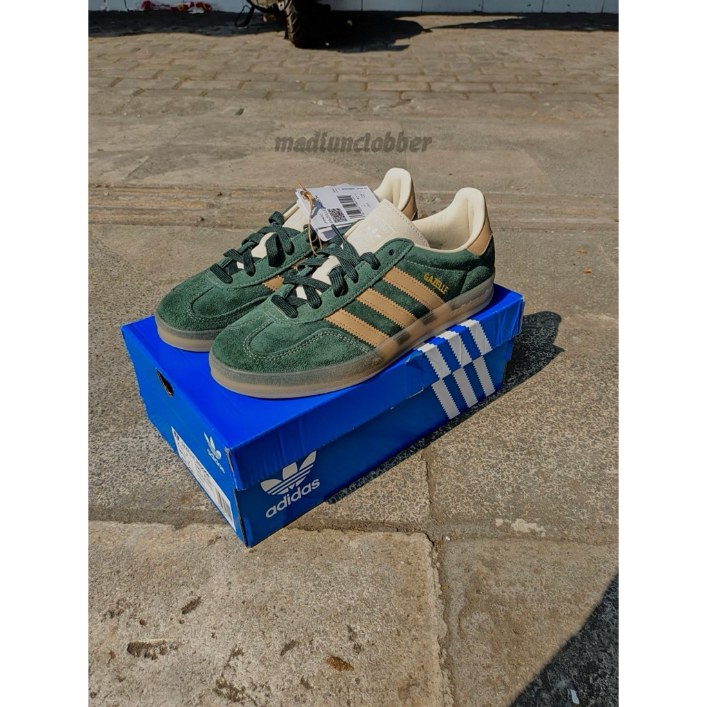 adidas gazelle indoor shadow green