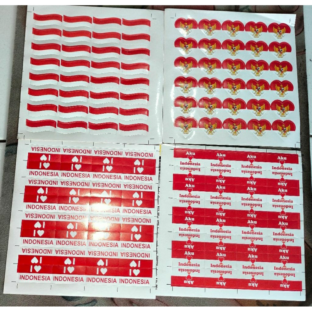 

STICKER PIPI MERAH PUTIH isi 30 | STICKER 17 AGUSTUSAN