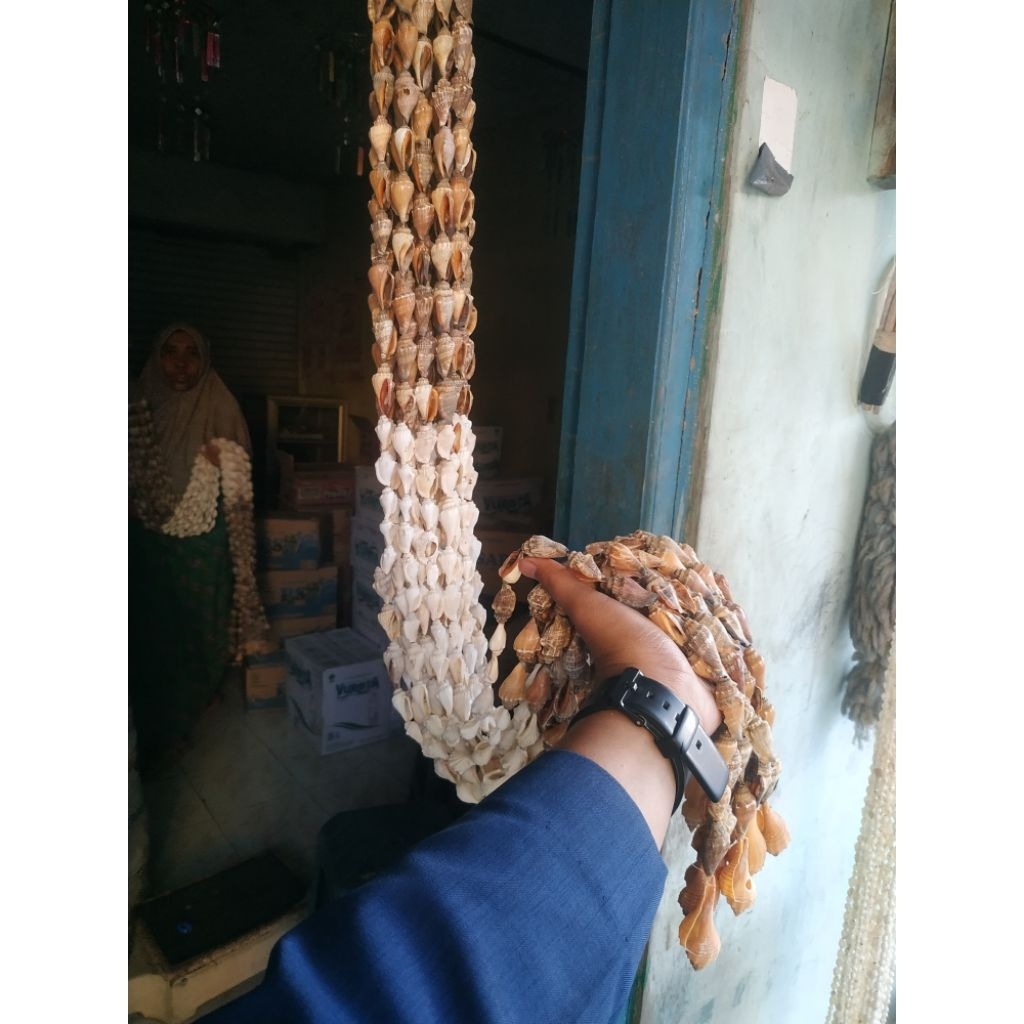 Tirai Kerang Jenis Perceng full 20 Untai