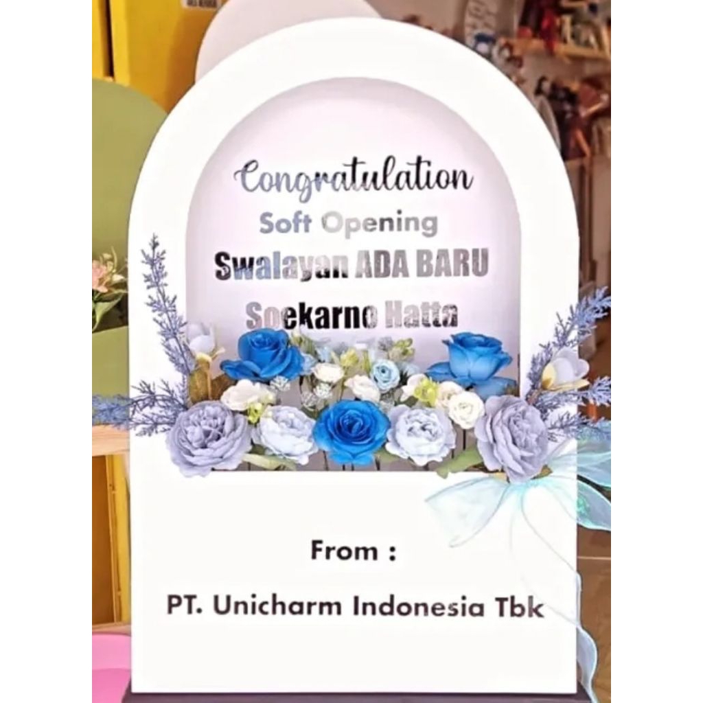 

Cutting stiker tulisan custom untuk papan bunga pvc