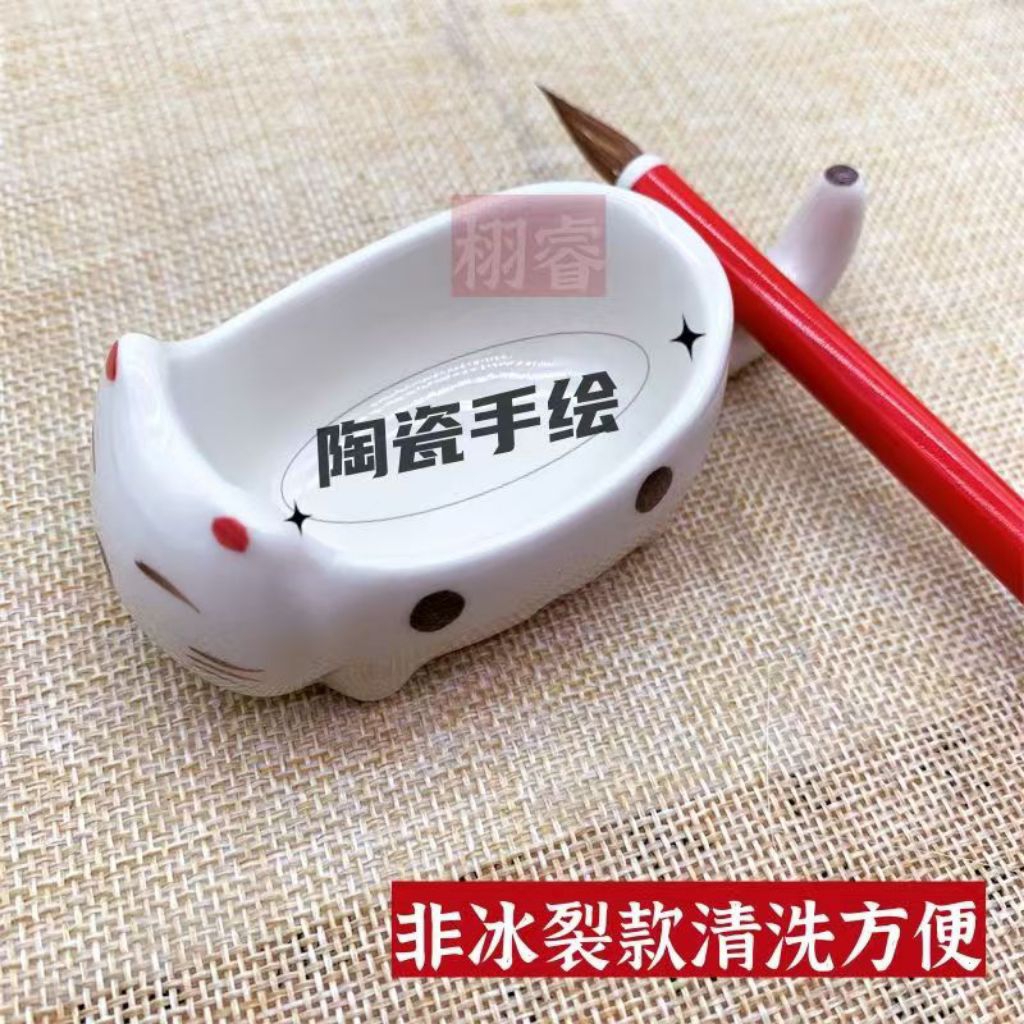 

wadah tinta keramik bentuk kucing