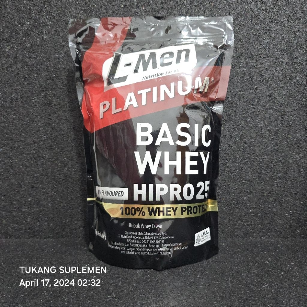 L-Men Platinum Basic Whey Protein HiPro25 800gr 800 gr Unflavoured