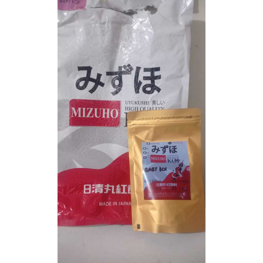 MIZUHO BABY KOI PELLET IKAN KOI MIZUHO BABY KOI 100 GRAM REPACK