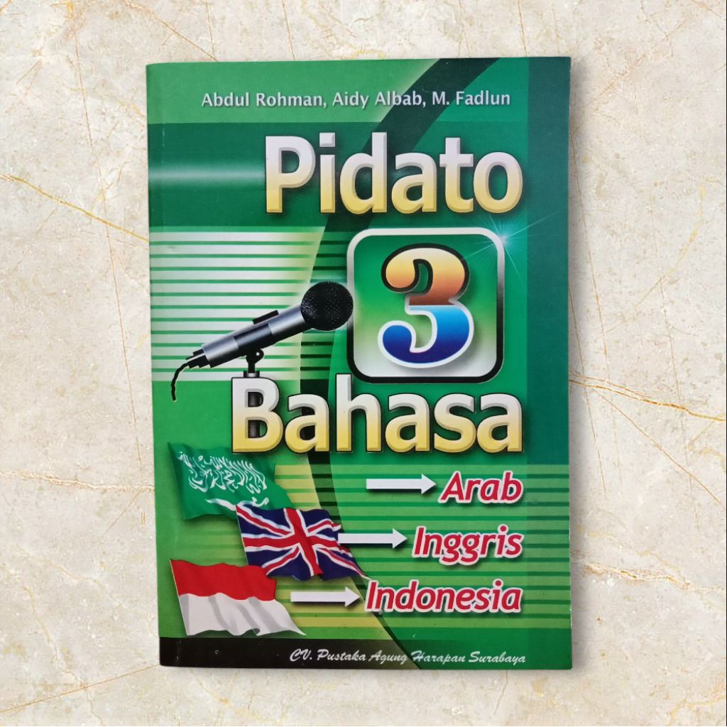 Buku Pidato 3 Bahasa Arab Inggris Indonesia