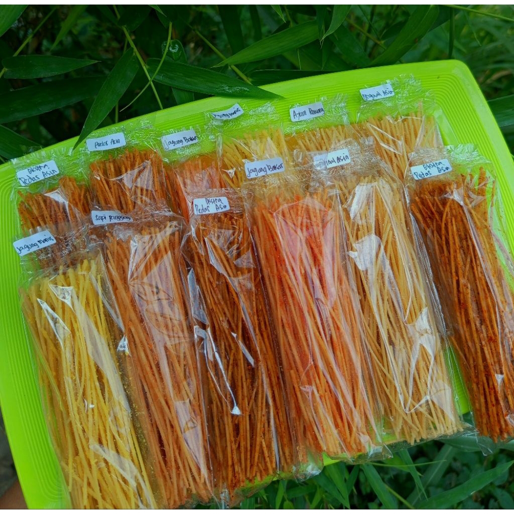 

Mie lidi Djiting" || mie lidi 25gr // MIE LIDI KEMASAN PLASTIK 25GR