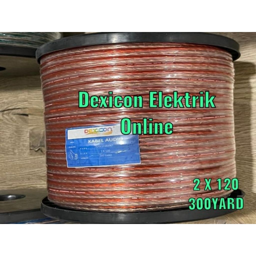 Kabel Audio Transparan 2x120 300Y Dexicon