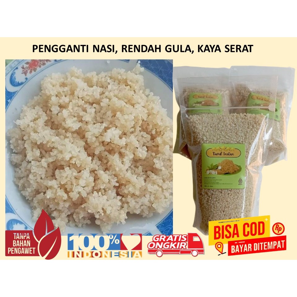 

PROMO Oyek Instan Tiwul Singkong, Beras Oyek Pengganti Nasi Kaya Serat