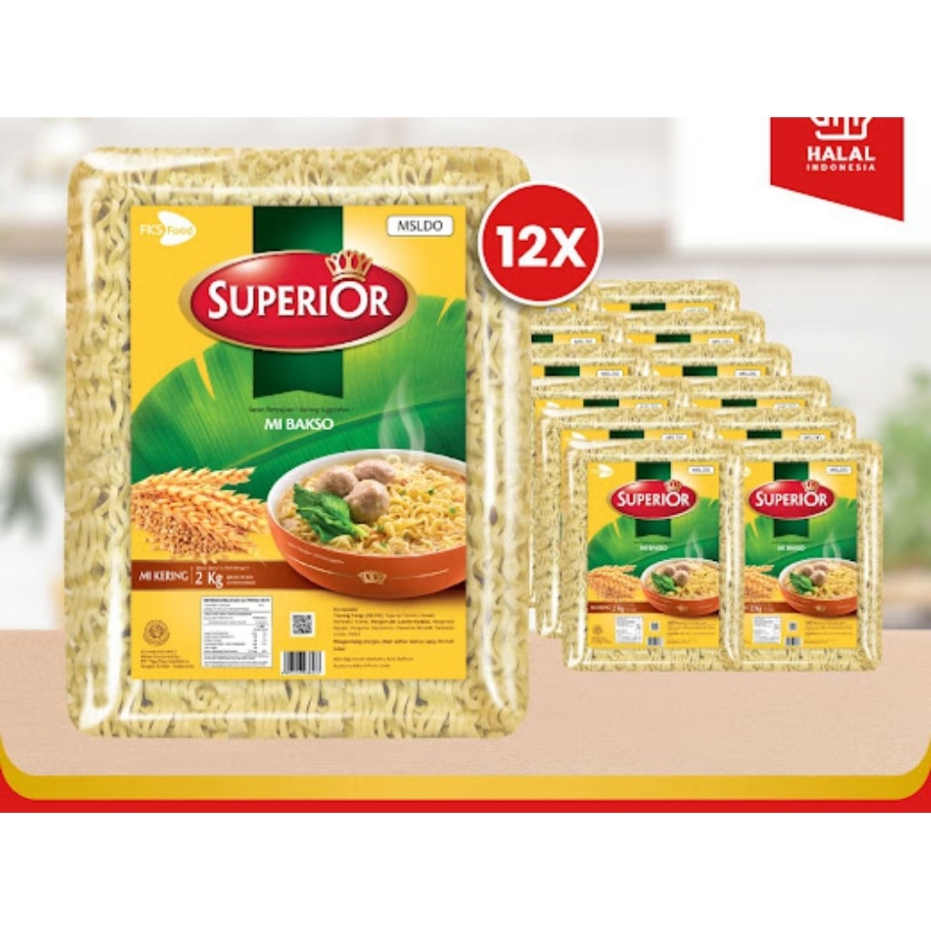 

Paket Bundling - Mi Superior Keriting - Mi Bakso - 12 Keping - 50gr - 12pcs