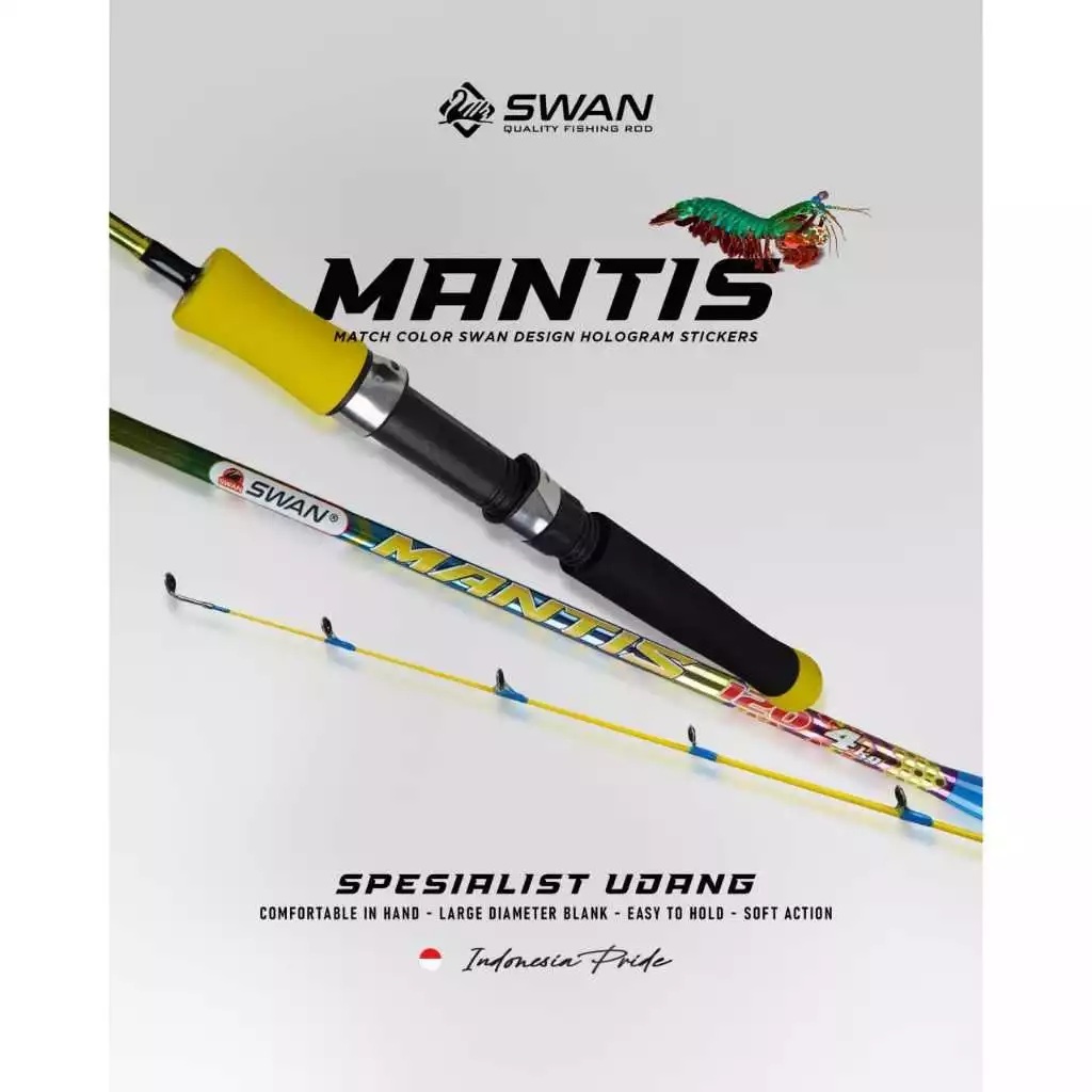 JORAN MURAH Joran Pancing Fiber Solid SWAN Mantis (Lentur)