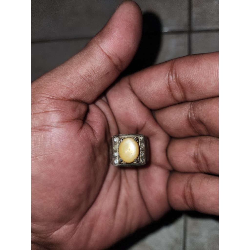 batu cincin kuno langka iketan perak peninggalan warisan mbah