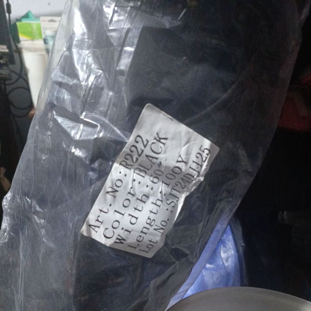 Trikot R222 TRIKOT lembut tipis hitam putih permeter