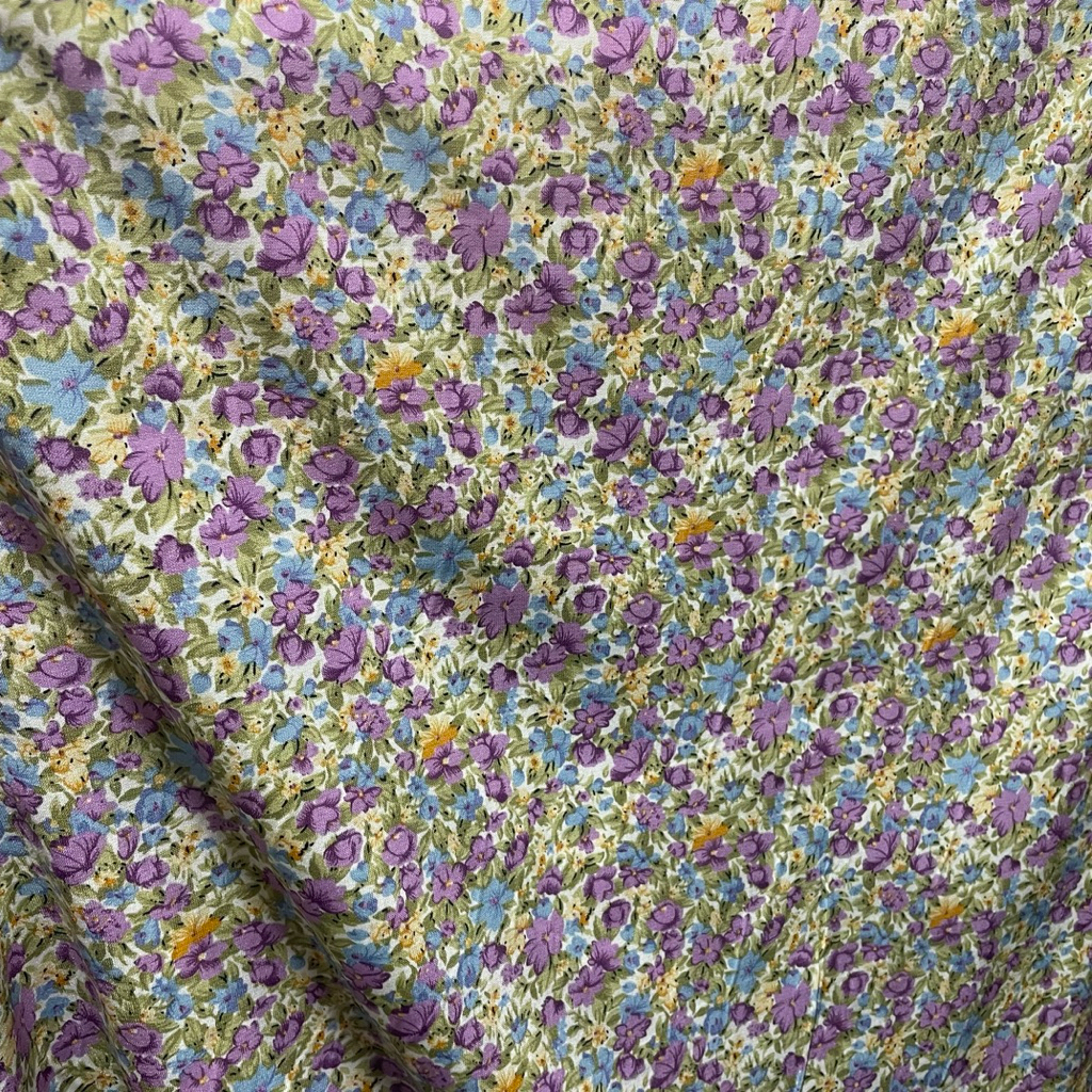 kain wolpeach motif bunga kecil premium - kain soft wolfis premium - kain monalisa motif adh