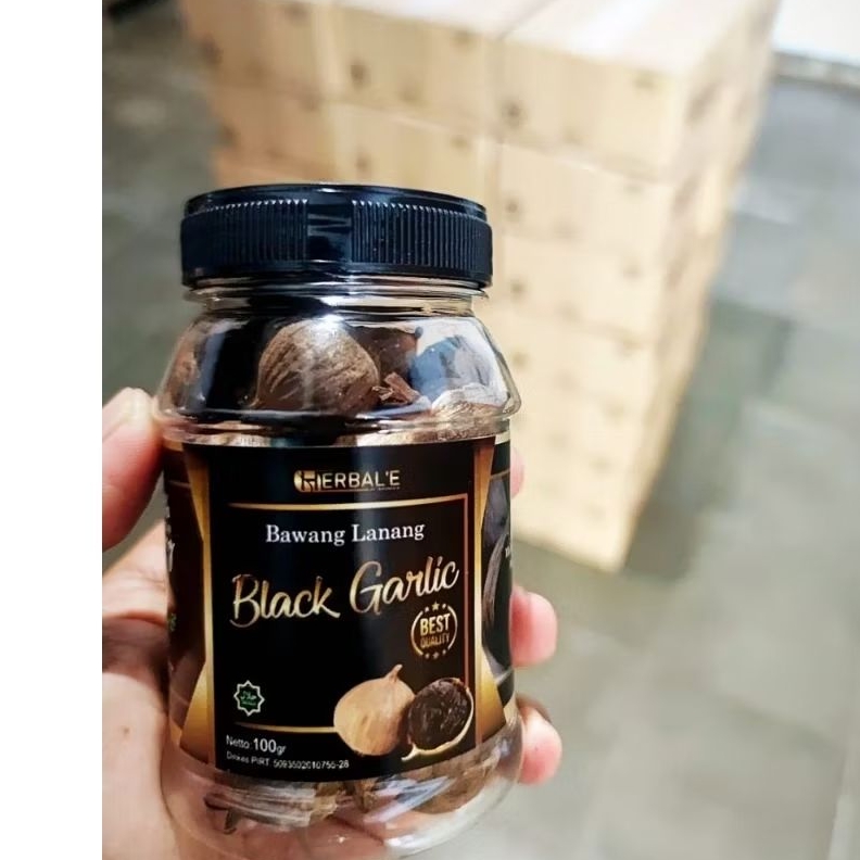 

PAKET RESSELER-12 Pcs Bawang Black Garlic Bawang Lanang Herbal'e 100gr