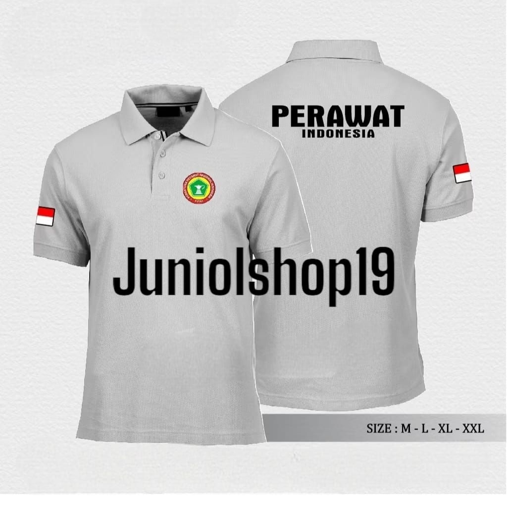 KAOS PERAWAT INDONESIA/KAOS POLO PERAWAT INDONESIA BORDIR