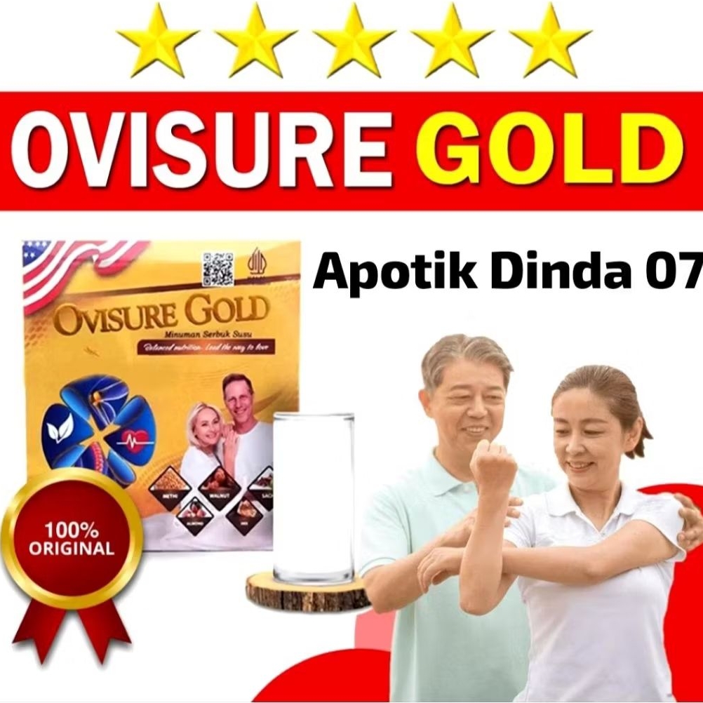 

OVISURE GOLD MILK SUSU VITAMIN TULANG DAN SENDI OSTEOPOROSIS 12 SACHET